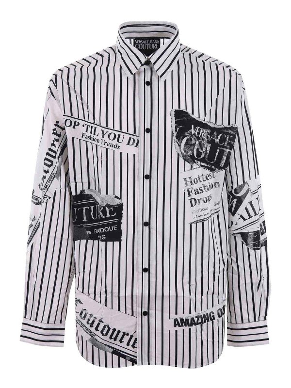 Versace Jeans Couture: シャツ - ストレートジーンズ - 白