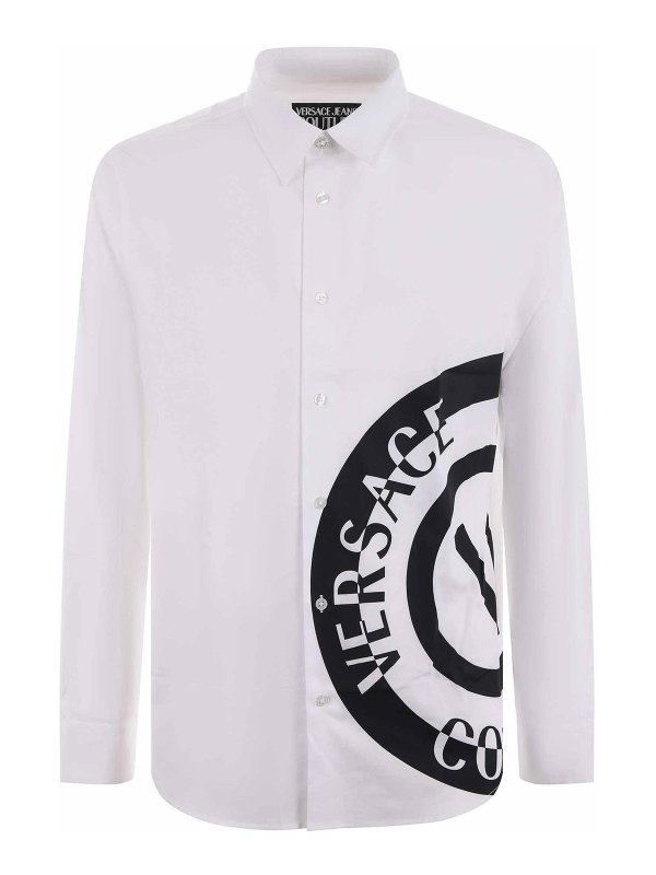 Versace Jeans Couture: Camisas - Vaqueros Rectos - Blanco