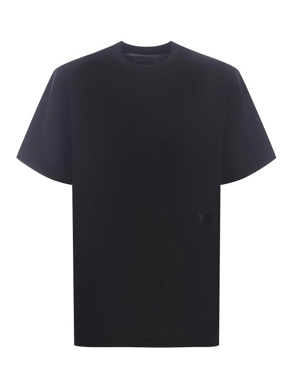 Y-3: Tシャツ - Tシャツ - 黒