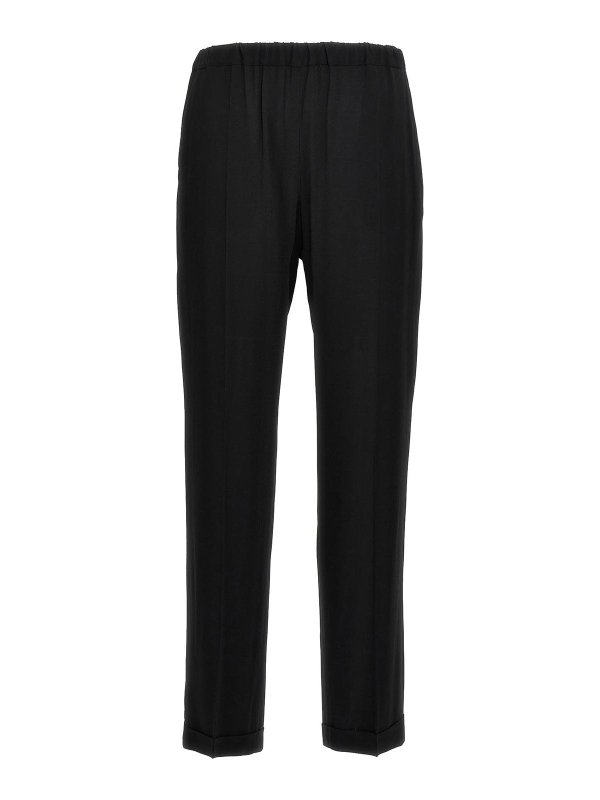 ALBERTO BIANI: casual trousers - Crepe Georgette Pants