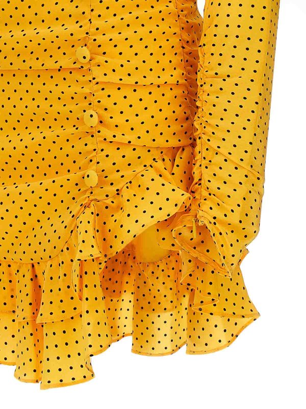 ショートドレス - イエロー shop online: ALESSANDRA RICH