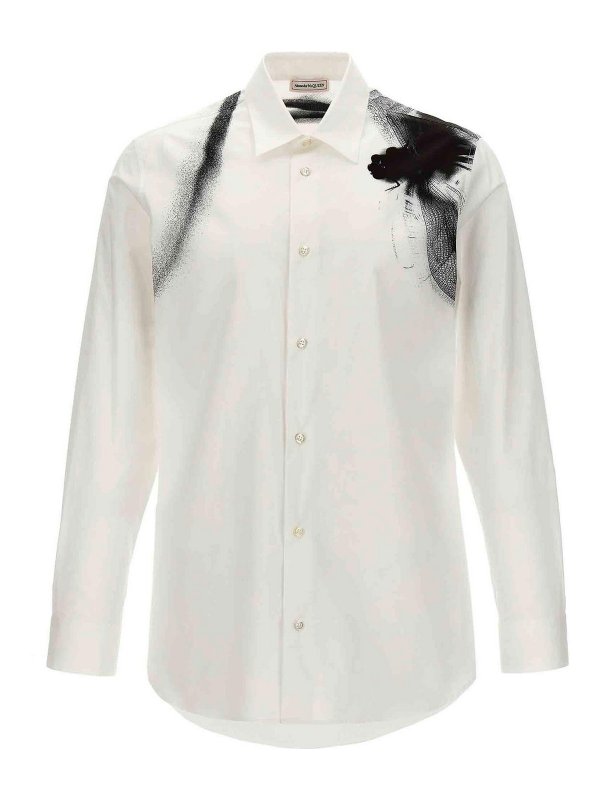 ALEXANDER MCQUEEN: Camisas - Camisa - Blanco