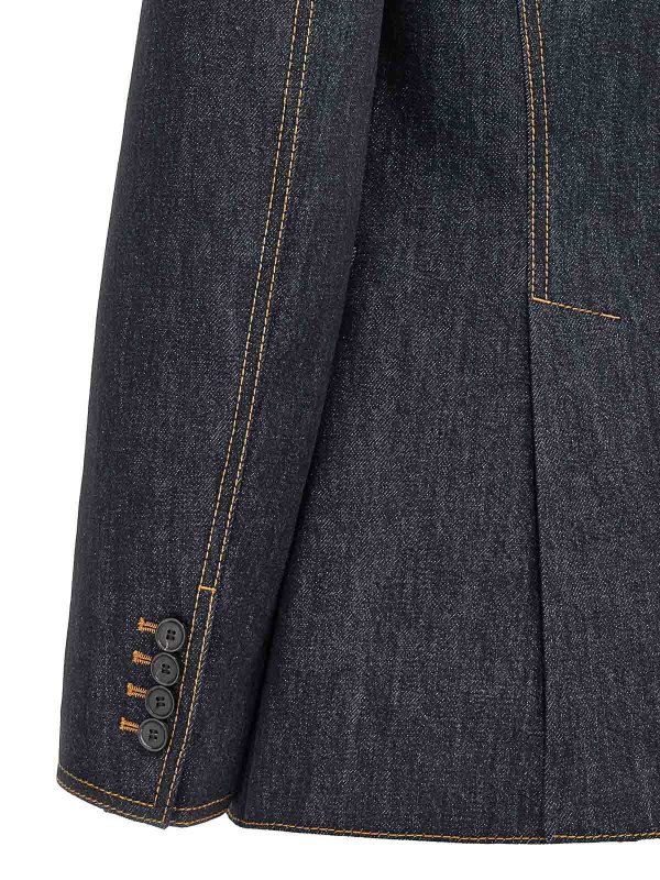 ブレザー - ブルー shop online: ALEXANDER MCQUEEN