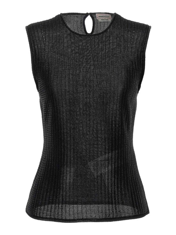 ALEXANDER MCQUEEN: Tops y camisetas sin mangas - Top - Armor