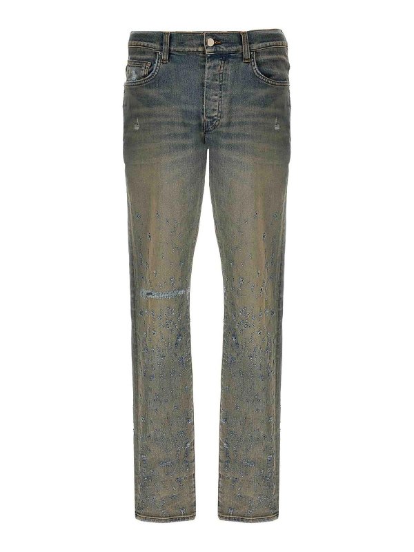 AMIRI: ブーツカットジーンズ - ブーツカットジーンズ - ライトブルー