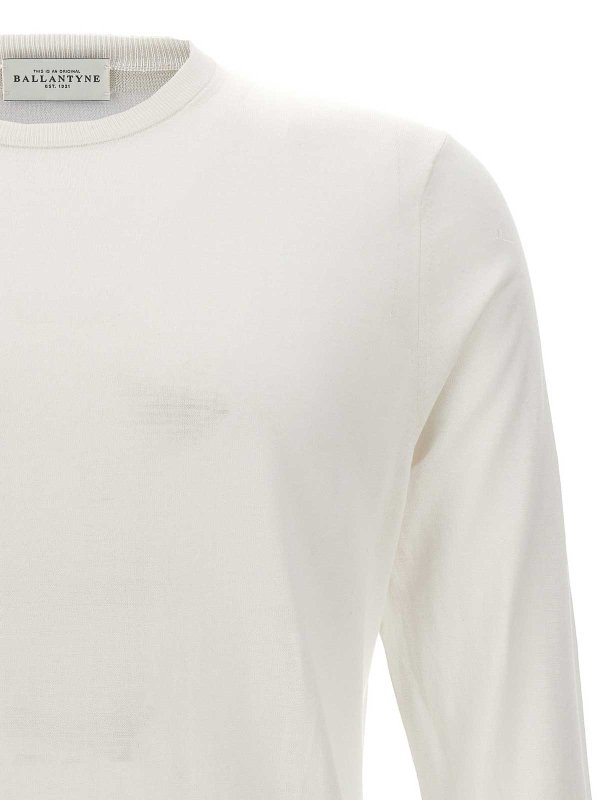 The Best Shops BALLANTYNE: クルーネック - クルーネック - 白