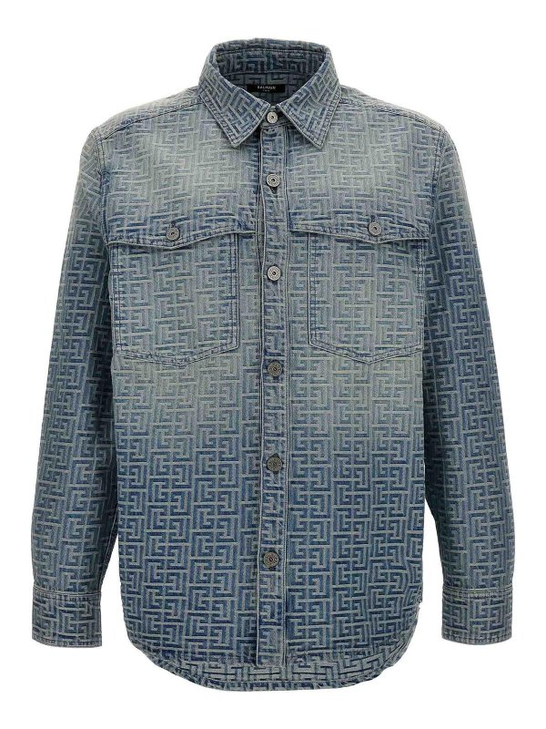 Balmain: シャツ - シャツ - ライトブルー