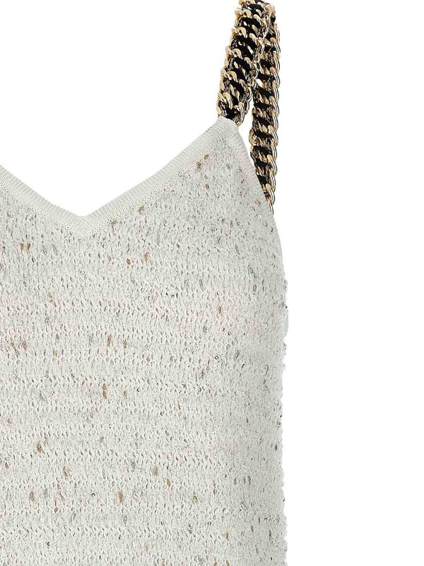 The Best Shops Balmain: Vestidos media pierna - Vestido Midi - Blanco