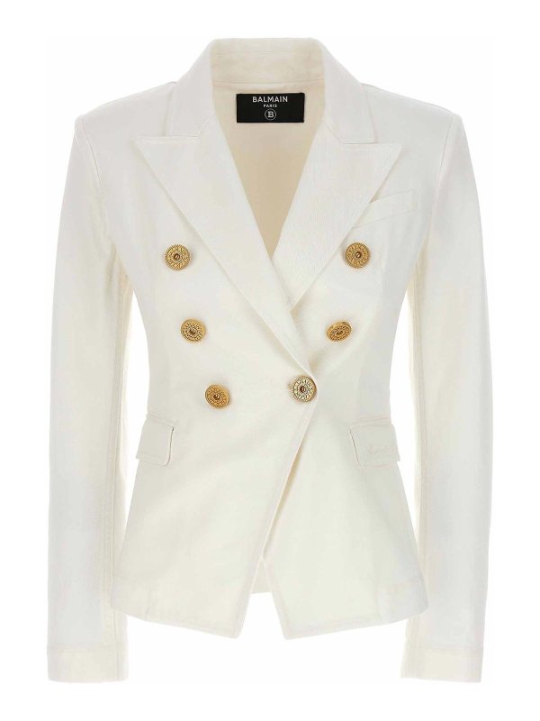 Balmain: Blazer - Blazer - Blanco