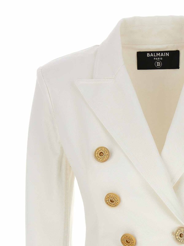 The Best Shops Balmain: Blazer - Blazer - Blanco