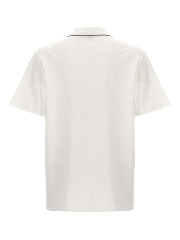 BRIONI: polo online - Polo con ricamo logo