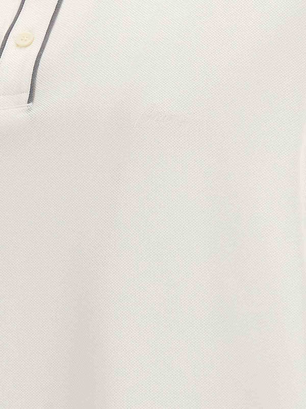 Polo con ricamo logo shop online: BRIONI