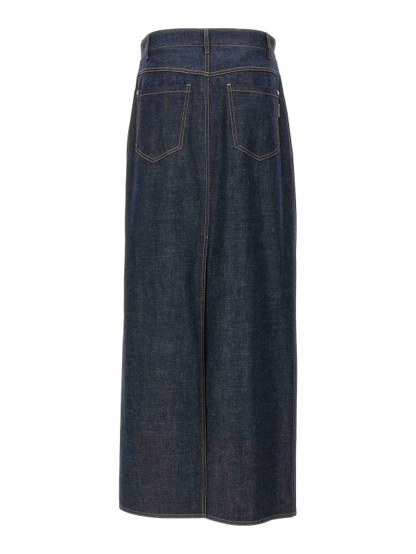 BRUNELLO CUCINELLI: Jupes midi et au genou online - Jupe Midi - Bleu