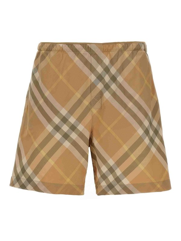 BURBERRY: Swim shorts & swimming trunks - Check swimming trunks