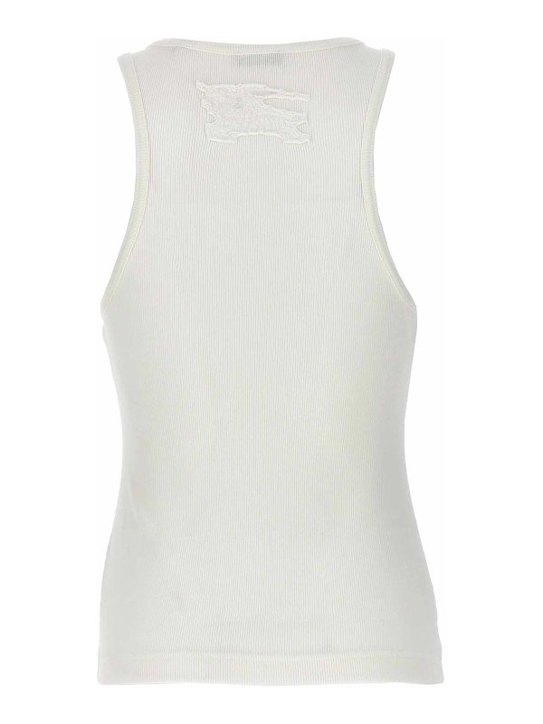 BURBERRY: Tops y camisetas sin mangas online - Top - Blanco