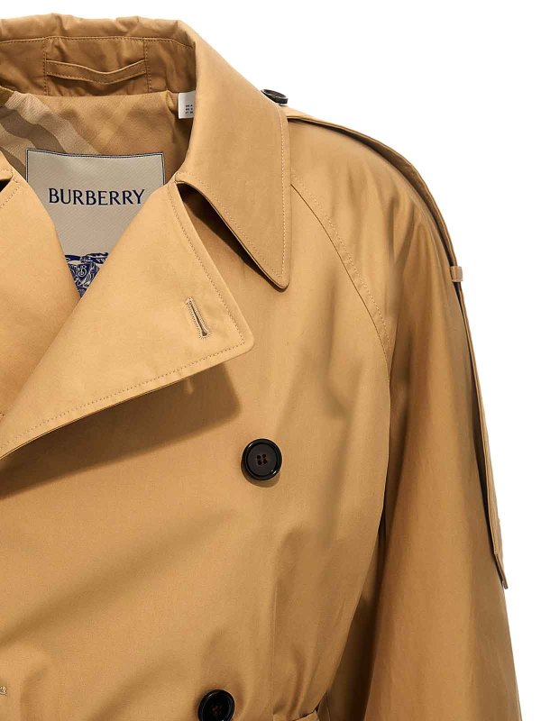 Double-Breasted Short Trench Coat shop online: BURBERRY