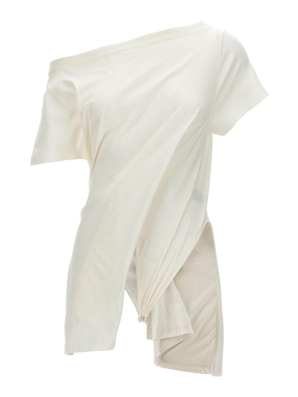 Courreges: ニーレングスドレス - 膝丈ドレス - 白