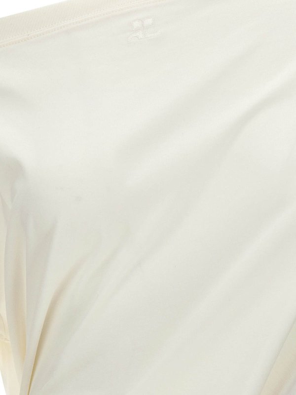 膝丈ドレス - 白 shop online: Courreges