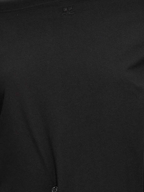 膝丈ドレス - 黒 shop online: Courreges