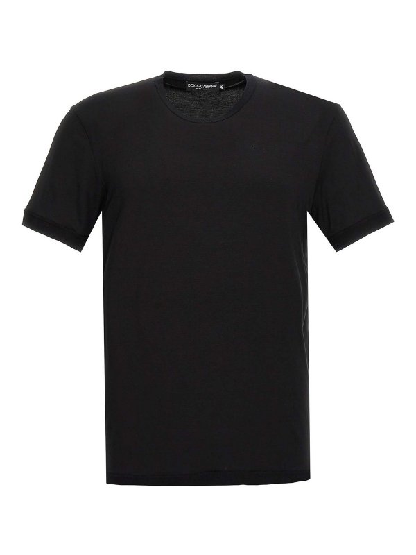 DOLCE & GABBANA: t-shirt - T-shirt in jersey elasticizzato
