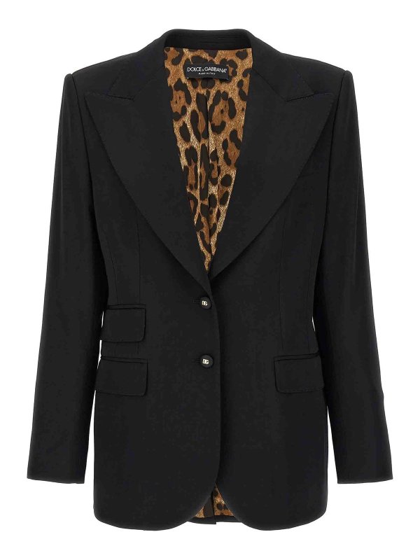 DOLCE & GABBANA: Blazer - Blazer - Schwarz