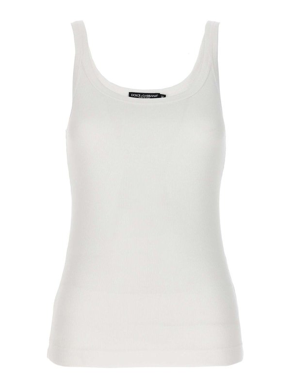 DOLCE & GABBANA: Tops & Tank tops - Ribbed Tank Top