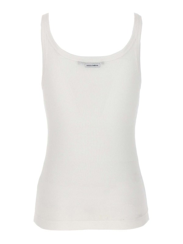 DOLCE & GABBANA: Tops & Tank tops online - Ribbed Tank Top