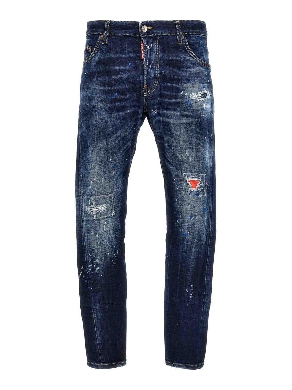 DSQUARED2: Jeans Rectos - Vaqueros Rectos - Azul