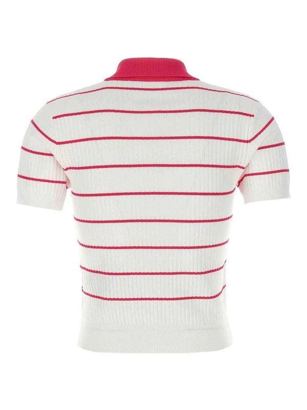 Tシャツ・カットソー D SQUARED2 SS24 'Striped' polo shirt (S72HA1194D13015 961) Dsquared2 Striped Polo Shirt - Multicolour | S72HA1194D13015961