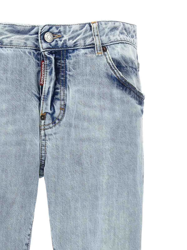 The Best Shops DSQUARED2: Jeans à jambe droite - Jean Droit - Bleu Clair