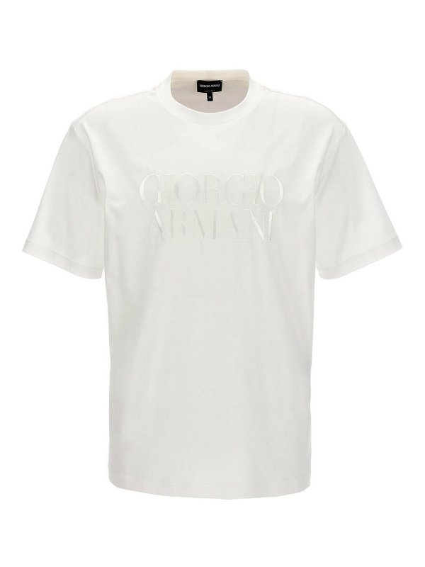 GIORGIO ARMANI: T-shirts - T-Shirt - Weiß