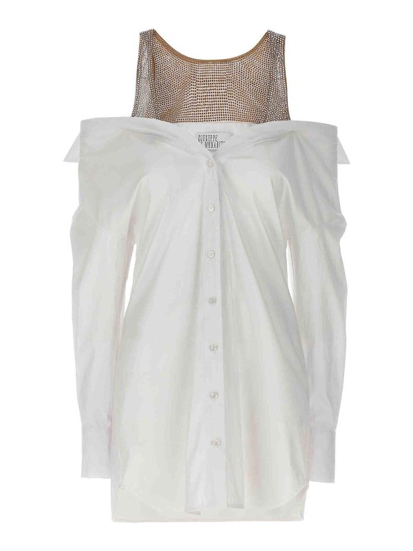 GIUSEPPE DI MORABITO: ショートドレス - ショートドレス - 白