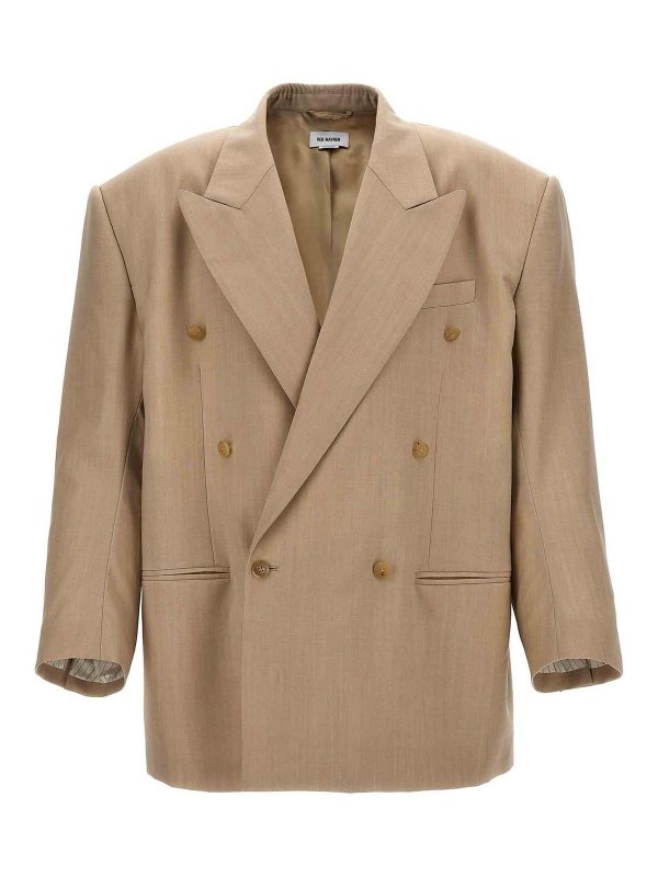 HED MAYNER: blazers - Double-Breasted Wool Blazer