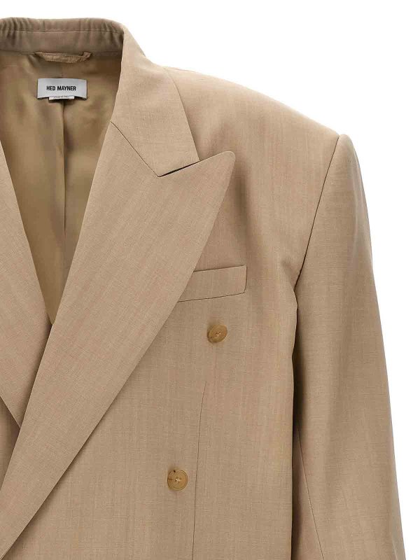 The Best Shops HED MAYNER: blazers - Double-Breasted Wool Blazer