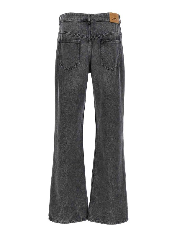 ISABEL MARANT: Jeans à jambe droite online - Jean Droit - Gris