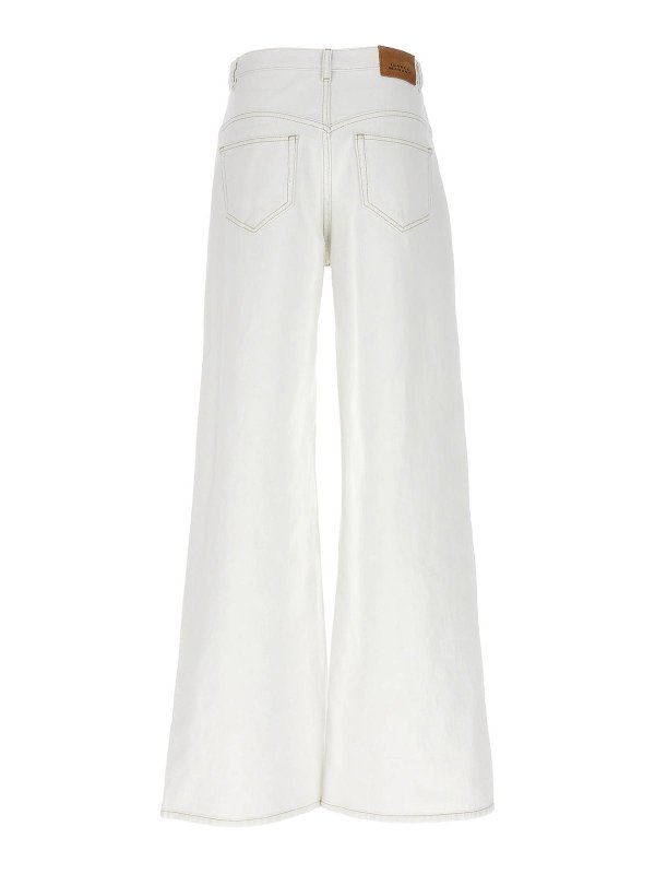 ISABEL MARANT: Jeans Rectos online - Vaqueros Rectos - Blanco