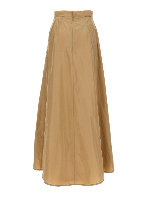 JIL SANDER: Lange Röcke online - Langer Rock - Beige