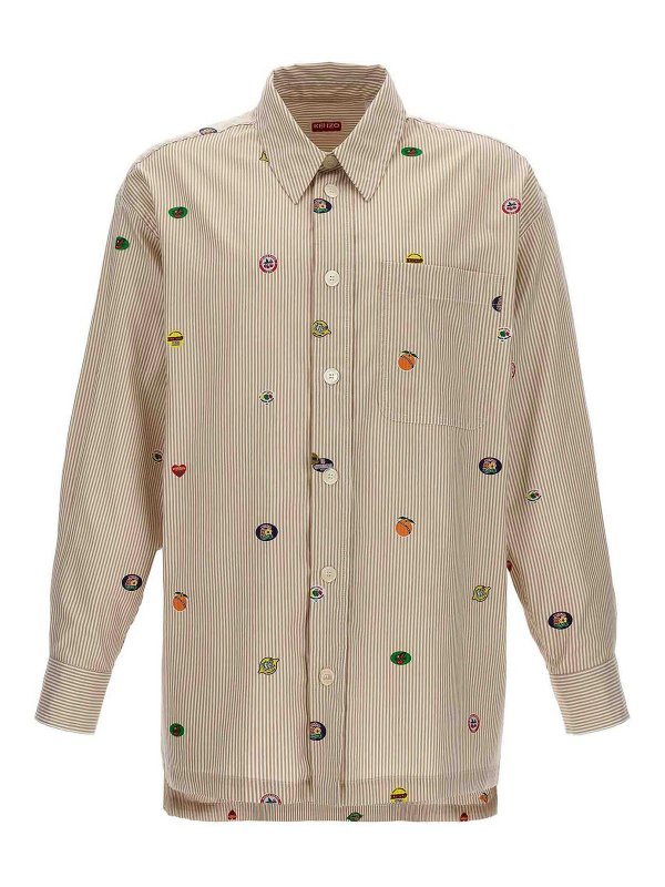 KENZO: Hemden - Hemd - Beige