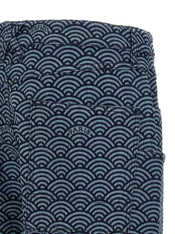 Seigaiha Jeans shop online: KENZO