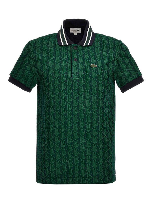 LACOSTE: polo - Polo Jacquard