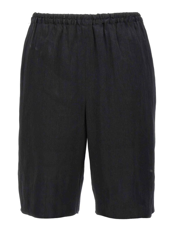 LOULOU STUDIO: トラウザーショーツ - ショートパンツ - 黒
