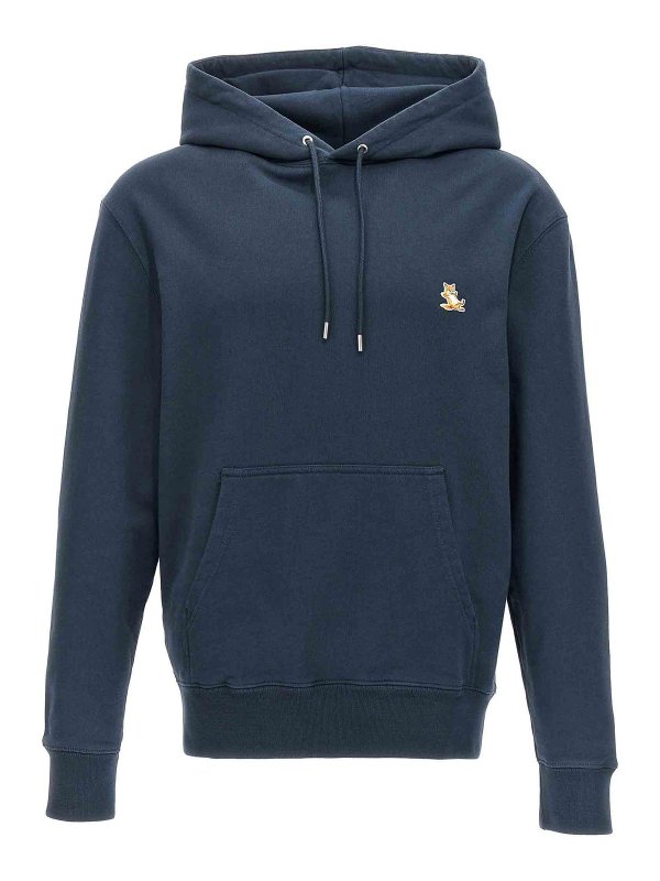 MAISON KITSUNÉ: Sweatshirts & Pulls - Sweat-Shirts - Bleu