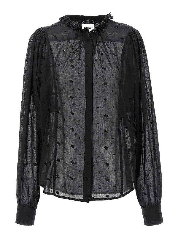 Isabel Marant Etoile: Chemises - Chemise - Noir