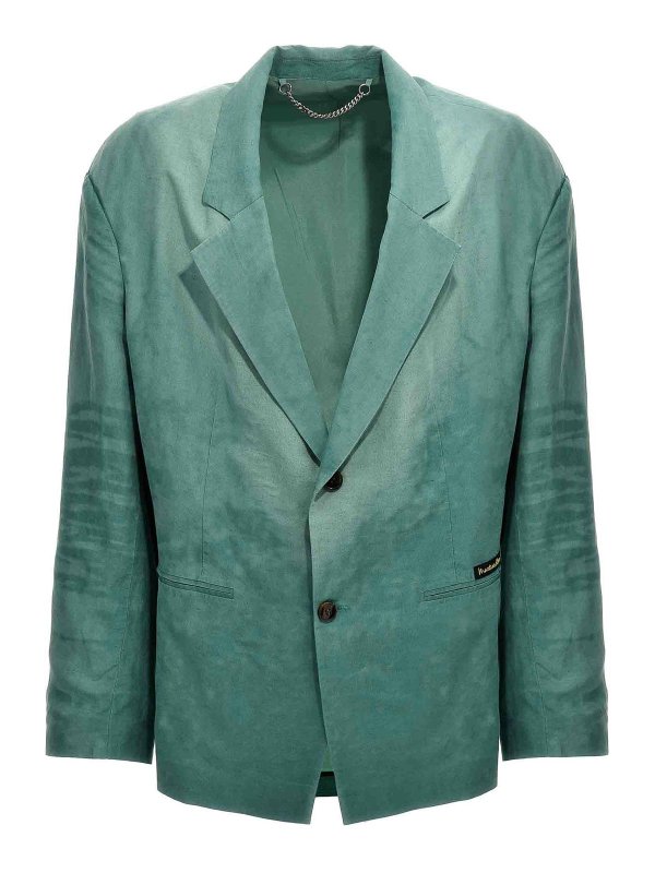 MARTINE ROSE: Vestes de costume - Blazer - Bleu Clair