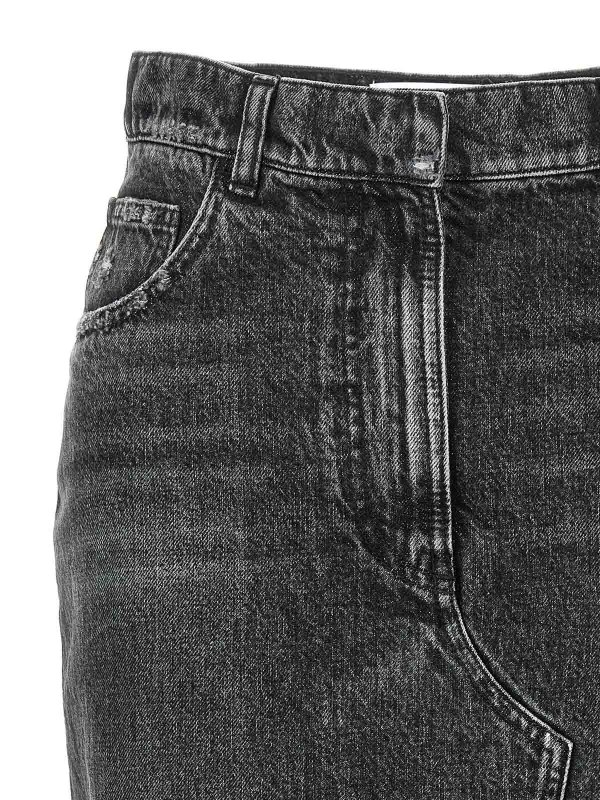 The Best Shops Nude: Jupes midi et au genou - Jupe Midi - Noir