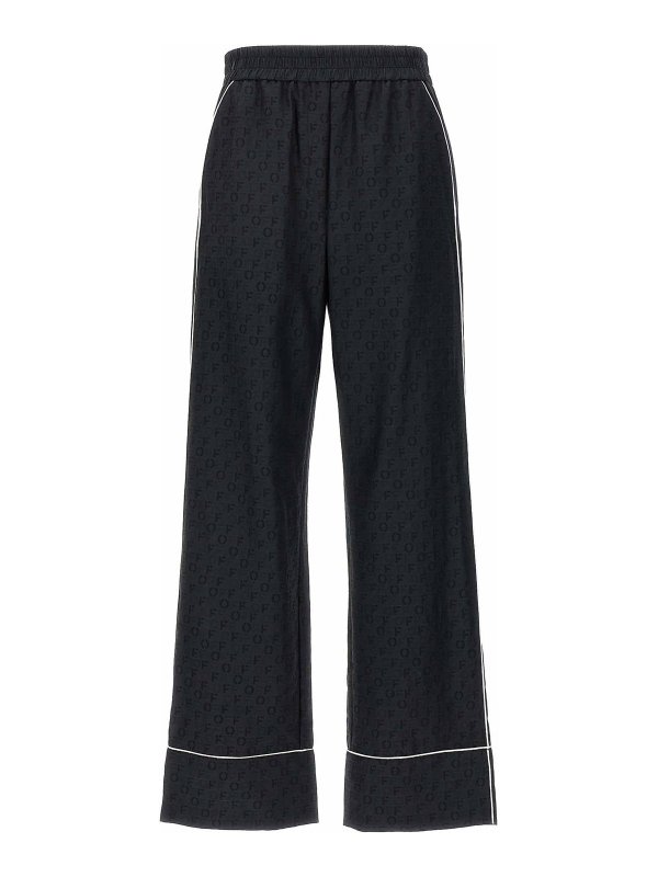 OFF-WHITE: カジュアルトラウザー - ショートパンツ - 黒