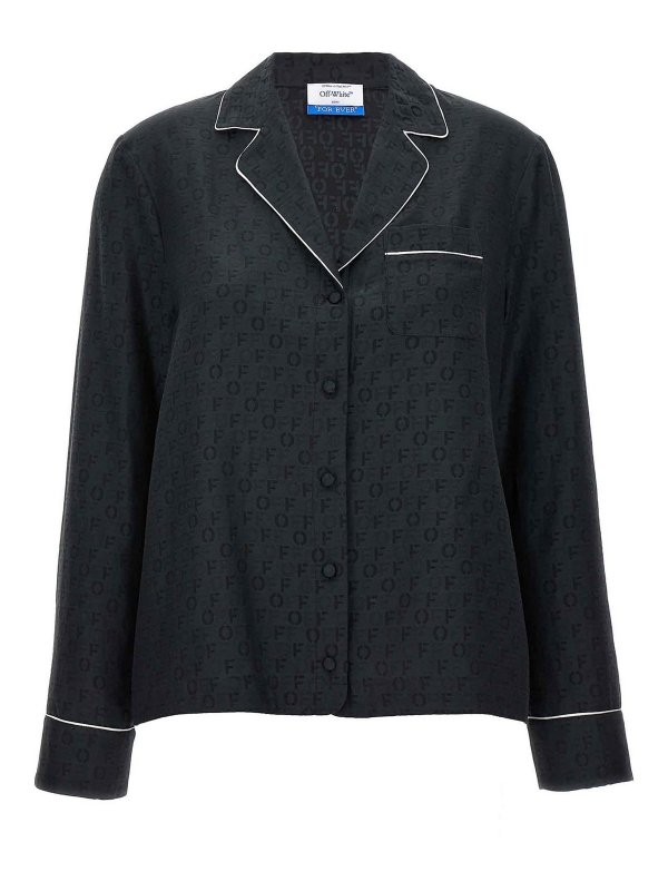 OFF-WHITE: shirts - Off Jaquard Pajama Shirt