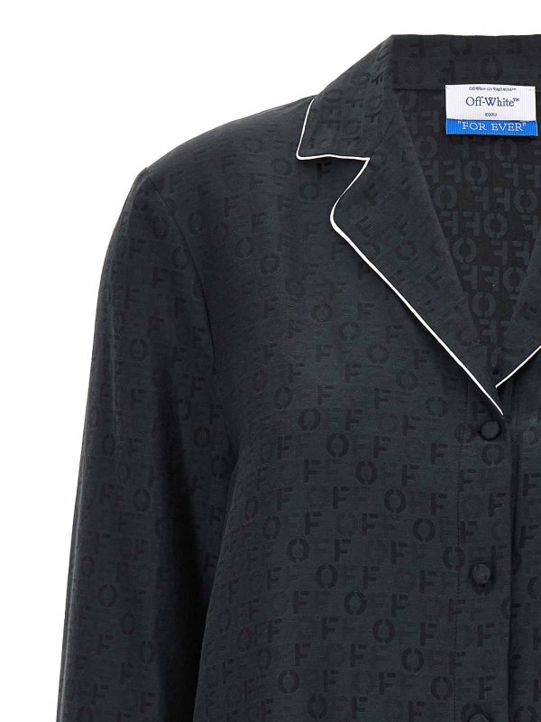 The Best Shops OFF-WHITE: shirts - Off Jaquard Pajama Shirt
