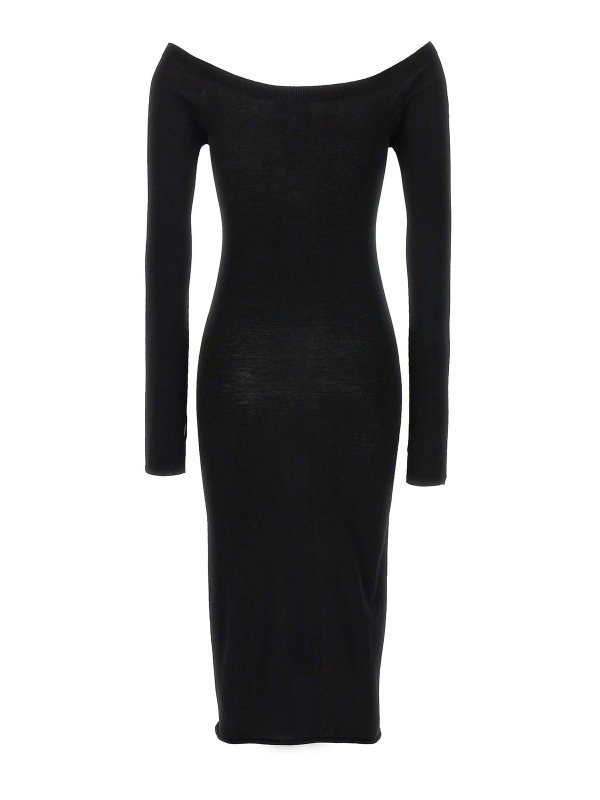 OFF-WHITE: knee length dresses online - Off Stamp Dress