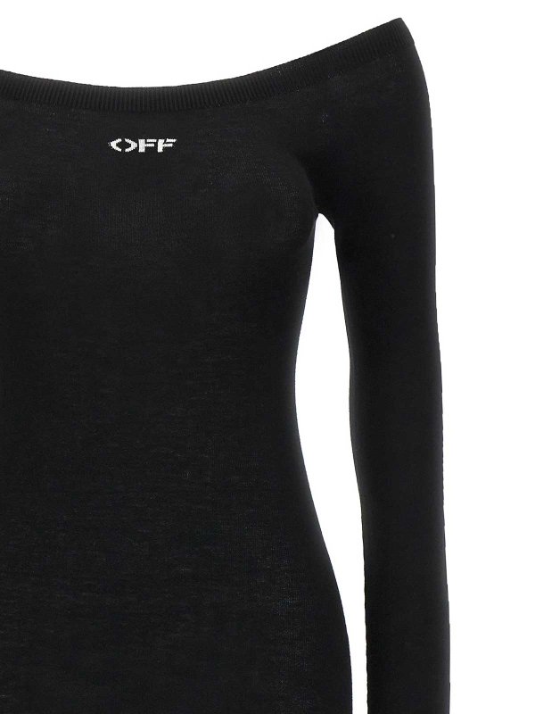 The Best Shops OFF-WHITE: knee length dresses - Off Stamp Dress